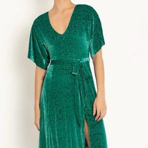 NWT Blackmilk Burned Velvet Earthbending Kimono Maxi Dress